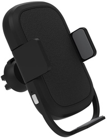 Держатель для телефона Platinet Car Holder With Wireless Qi Charger Black
