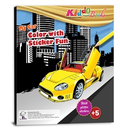 KRĀSOJAMĀ GRĀMATA MANS AUTO (AR UZLĪMĒM)