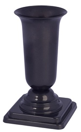 Vaas Form Plastic Plastic Grave Vase with Leg D13 Dark Grey
