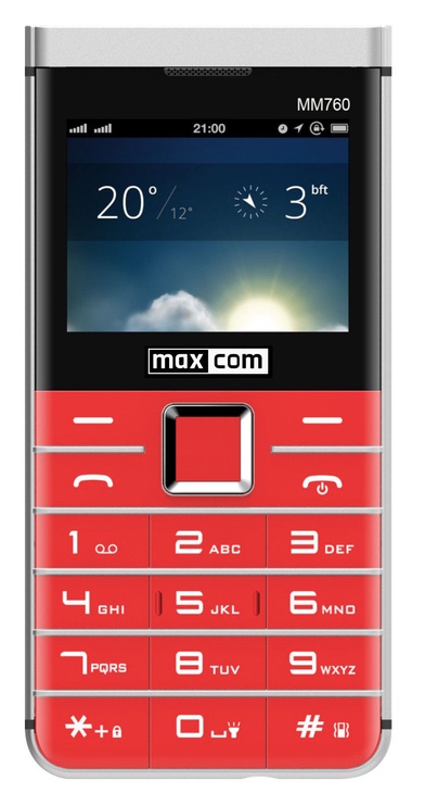 Мобильный телефон MaxCom MM760, красный