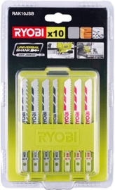 Ryobi RAK10JSB Jigsaw Blade Set 10pcs