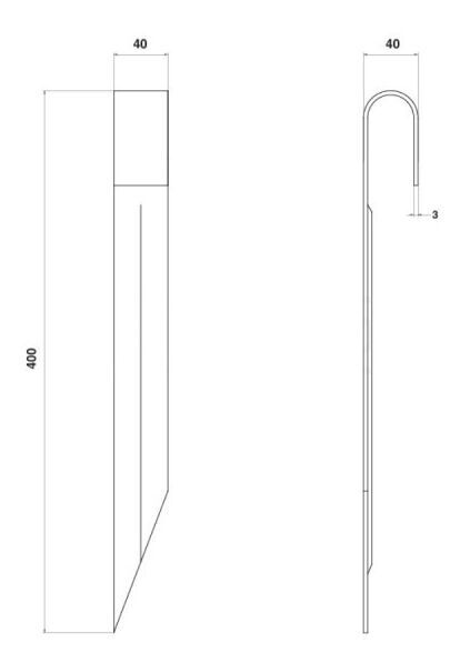 Stūres kolonas aizbādnis 4IQ Metal Anchor for Trampolines