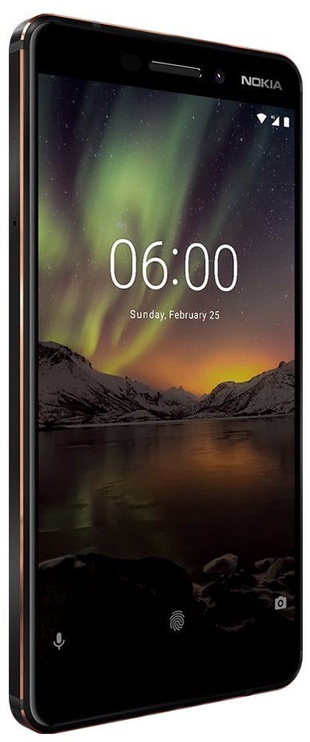 Мобильный телефон Nokia 6, черный, 3GB/32GB