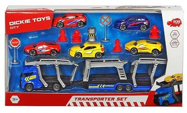 Žaislinis automobilis Dickie Toys City Transporter Set, įvairių spalvų