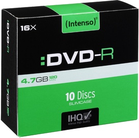 Intenso DVD-R 16x 4.7GB 10pcs. Slim Case 4101652