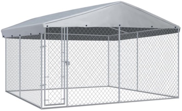 Koerapuur VLX Outdoor Dog Kennel w/ Roof, 3820x3820x2250 mm