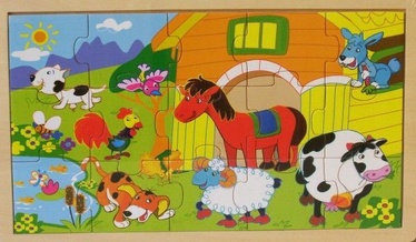 Brimarex Wooden Puzzle Animals 15pcs 1429