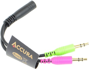 Jagaja Accura 3.5mm male x 2, 3.5mm female, 0.12 m