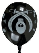 Воздушный шар Viborg Pirate 80804H, черный, 8 шт.