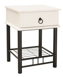 Naktinis staliukas Signal Meble ET-747 White/Black