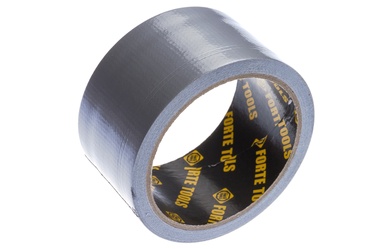 Lipnioji audinio juosta Forte Tools, 10 m x 50 mm, sidabrinė