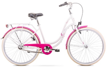 Velosipēds Romet Angel White/Pink 2020, 19", 26"