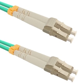 Qoltec Fiber Optic Cable Multimode LC/UPC to LC/UPC 50/125 OM3 1m