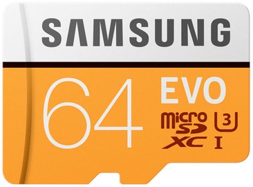 Samsung Evo MicroSDXC Class 10 UHS-I U3 64GB 100MB/s + Adapter