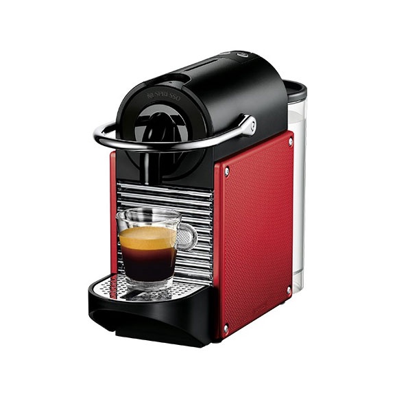 Kapsulas kafijas automāts Nespresso Pixie, melna/sarkana