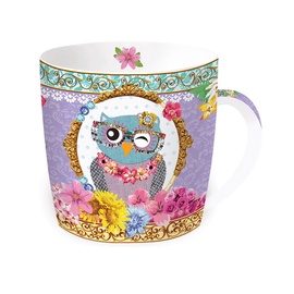 Puodelis su dėžute Easy Life Owl fancy, 350 ml