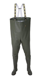 Штаны для рыбалки мужские 900PKOMB, с голенищем, без подогрева, зеленый, 44 размер