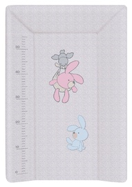 Ceba Baby Hard Changing Mat With A Bolster 50x70cm Bunnies Grey