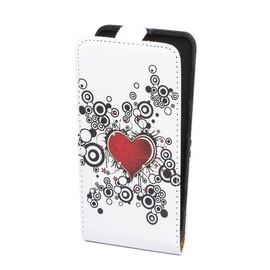 Forcell Slim Flip Pattern for Sony C1905 Xperia M Vertical Case Colourfull Design 3