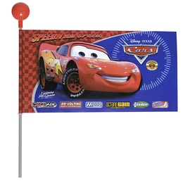 Флаг Disney Cars Flag, пластик/стекловолокно, синий/красный