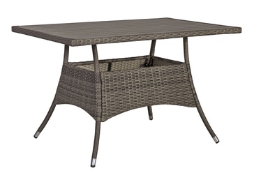 Садовый стол Home4you Paloma, коричневый/серый, 120 x 74 x 72.5 см