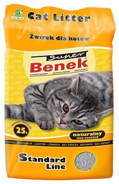 Kaķu pakaiši Super Benek Natural, 25 l