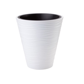 Puķu pods Form Plastic 2722, balta, Ø 400 mm