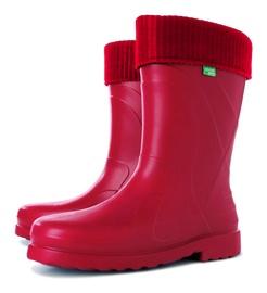 Guminiai batai moterims Demar 0220 0220 39, su aulu, su pašiltinimu, raudona, 39 dydis