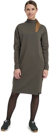 Audimas Merino Long Sleeve Midi Dress Olive Night S