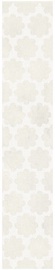 Kwadro Ceramika Tile Border Stacatto 4.8x25cm Bianco