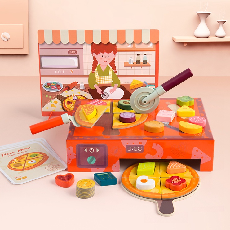 Деревянные пазлы TopBright Pizza, 75 см