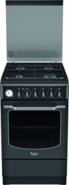 Gāzes plīts ar elektrisko krāsni Hotpoint Ariston HT5GM4AF
