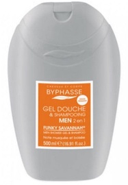 Byphasse Men Shower Gel-shampoo 2 In 1 Funky Savannah 500ml