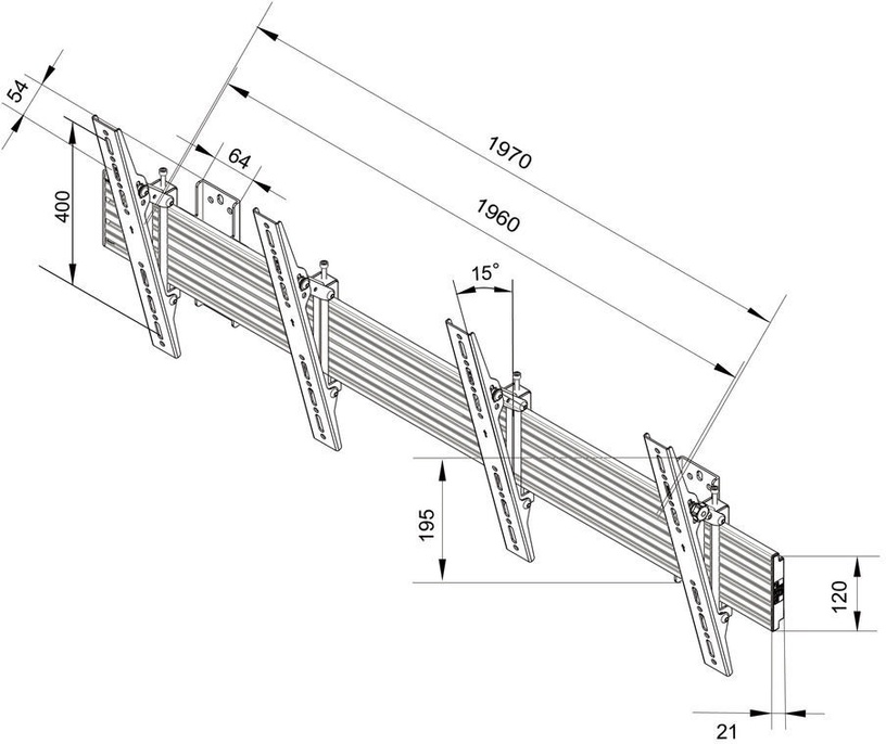 Кронштейн для телевизора Multibrackets, 40-65″, 30 кг