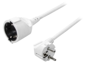 LogiLink Cable Schuko White 3m