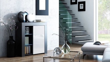 Kummut Pro Meble Milano PKC 1D Black/White