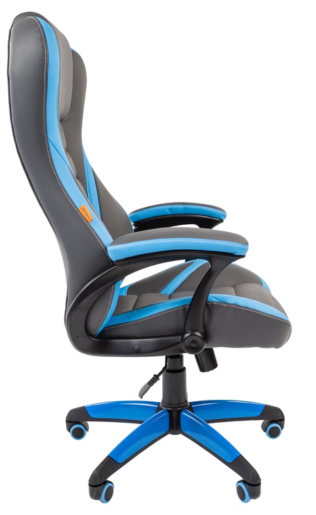 Игровое кресло Chairman Game 22, синий/серый