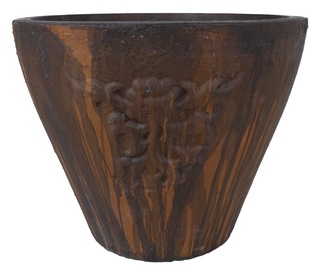 Home4you Lava Flower Pot Dark Brown 33cm