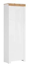 Skapis Holten, balta/ozola, 68.5 cm x 37 cm x 203.5 cm