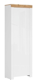 Skapis Black Red White Holten, balta/ozola, 68.5 cm x 37 cm x 203.5 cm