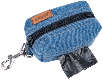 Amiplay Denim Waste Bags Dispenser Blue