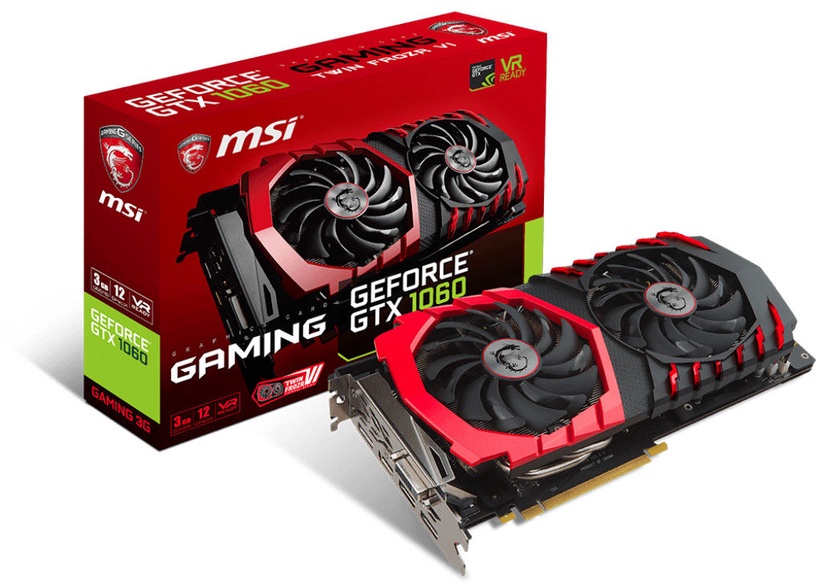 Vaizdo plokštė MSI GeForce GTX 1060 Gaming V328-021R, 3 GB, GDDR5