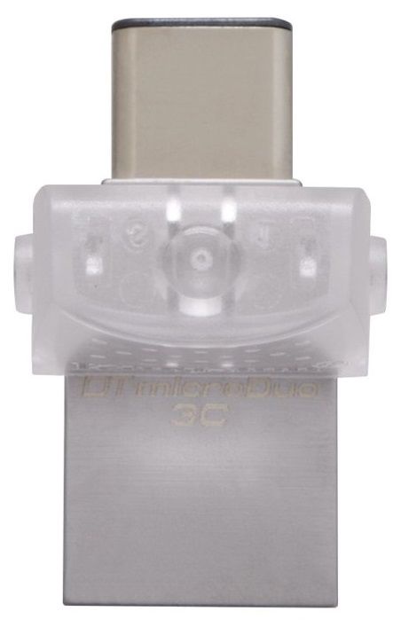 USB-накопитель Kingston DataTraveler microDuo 3C, прозрачный, 64 GB