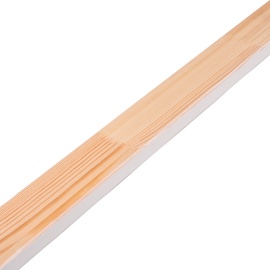 Uksepiirdeliist 15x42mm valge puit 2,2m