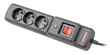 ARMAC Surge Protector 3 Outlet Black 2.5m