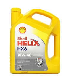 Масло Shell 10W - 40, полусинтетическое, для легкового автомобиля, 5 л