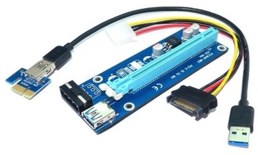 Qoltec Riser PCi-E 1x / USB 3.0 / SATA / IDE MOLEX