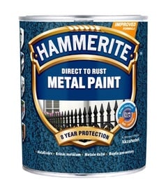 Краска-эмаль Hammerite Hammered, 2.5 l, темно-зеленый