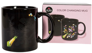 Home4you Mug Colour Change 300ml Black
