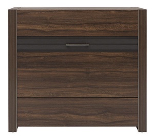 Komoda Black Red White Alhambra Brown, 103x40x91.5 cm